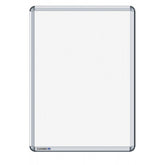 Display your posters in style with the LEGAMASTER PREMIUM POSTER FRAME. This A4 frame measures 341 x 254mm and features a sleek, modern design that is perfect for any space. Show off your posters with confidence and professionalism.